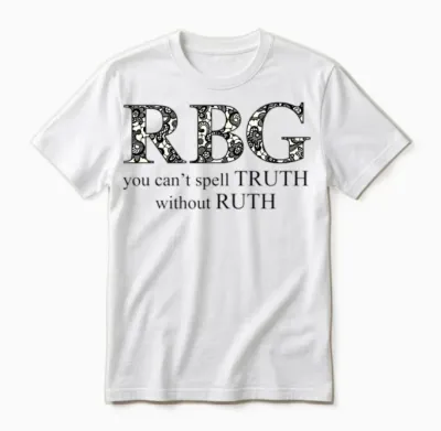 Rbg Lace No Truth Without Ruth Unisex T-Shirt - White