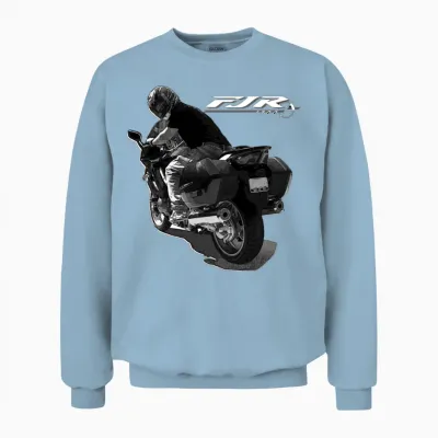 Yamaha Fjr 1300 Sport Touring Motorcycle Unisex Sweatshirt - Light Blue
