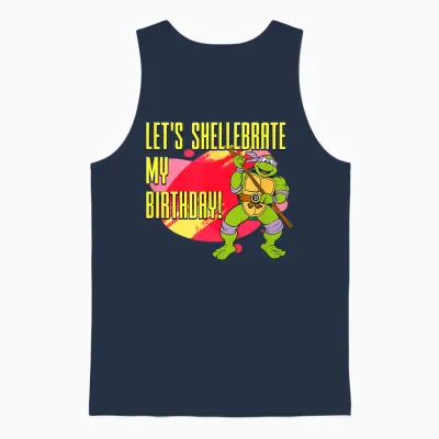 Donatello - Let's Shellebrate My Birthday! Unisex Tank Top - Navy