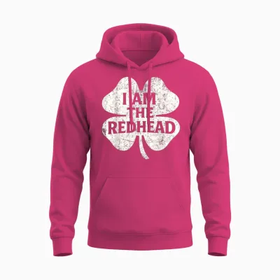 I Am the Redhead Funny Dibs on the Redhead Unisex Hoodie - Heliconia