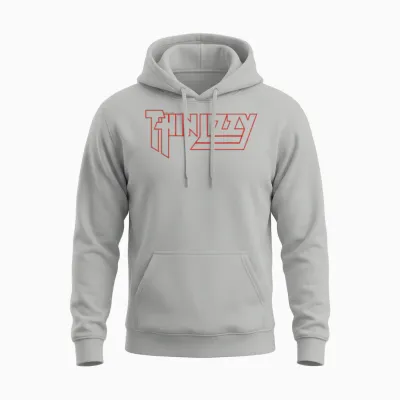 Thin Lizzy Life Red Logo Unisex Hoodie - Ash