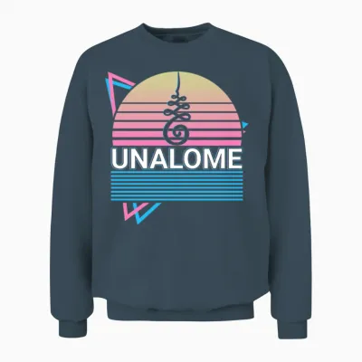 Unalome Retro Unisex Sweatshirt - Dark Heather