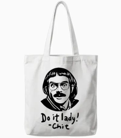 Do It Lady! Trending Funny Saying Tote Bags - White