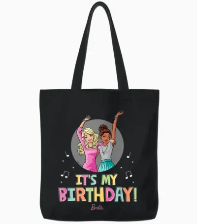 Barbie - Es Ist Mein Geburtstag Tote Bags - Black