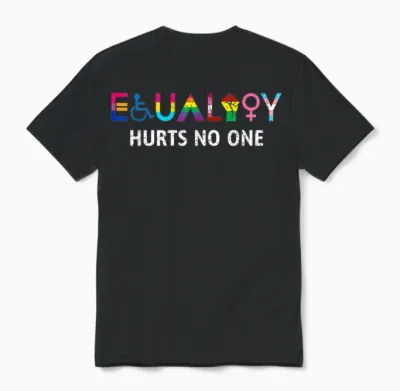 Lgbt Equality Hurts No One Pride Human Rights Men Women Kids T-Shirt, Black Unisex T-Shirt - Black