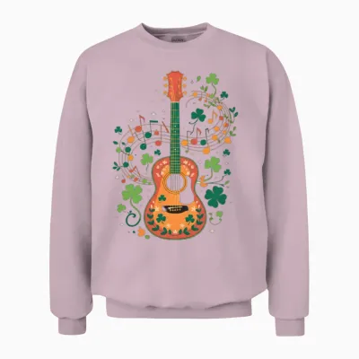 Shamrock Sounds – Irish Music Celebration Unisex Sweatshirt - Light Pink