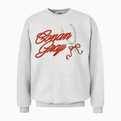 Offizielle Conan Gray Wishbone Bow Unisex Sweatshirt - White