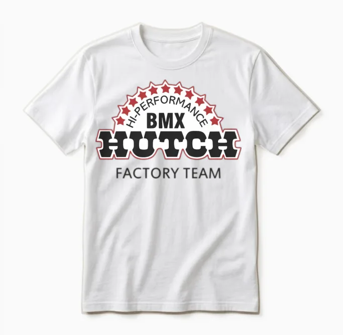 Hi-Perforce Bmx Hutch Cycling Gift Unisex T-Shirt in White