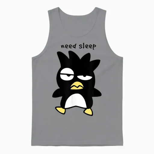 Badtz - Maru "need Sleep" Unisex Tank Top - Sport Grey