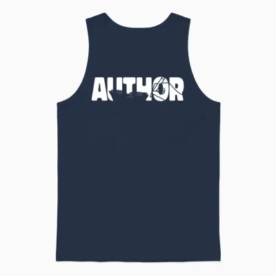 Writing Novel Writer & Published Unisex Tank Top - Navy