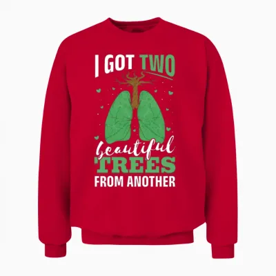 Lungs Operation Donor Lung Transplantation Unisex Sweatshirt - Red
