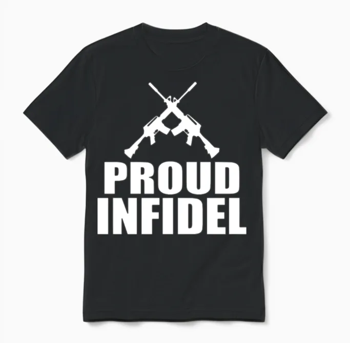 Anti Isis Anti Terrorism Unisex T-Shirt in Black