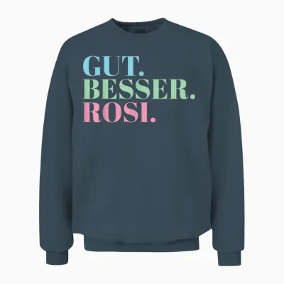 Gut Besser Rosi T-Shirt, Black Unisex Sweatshirt - Dark Heather