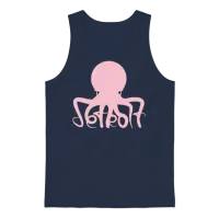 Detroit Red Wings Octopus Hockey Unisex Tank Top - Navy – 1