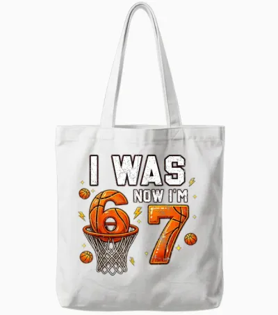 Ich War 6 Jetzt Bin Ich 7 Lustig 6 7 Geburtstag Jungen Mädchen 67 Geburtstag Tote Bags - White