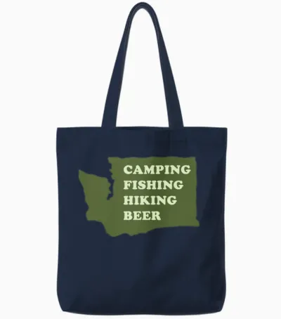 Camping Fishing Hiking Beer Tote Bags - Navy
