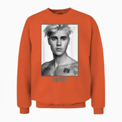 Justin Bieber Sorry Photo Unisex Sweatshirt - Orange