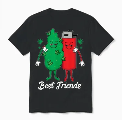 Best Friends Unisex T-Shirt - Black