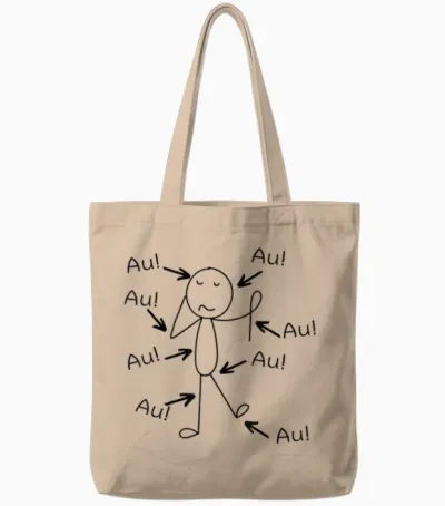Lustig älter Werden Alter Mann Alte Frau Aua Au Geburtstag Tote Bags - Natural