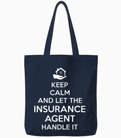 Funny Broker Tote Bags - Navy