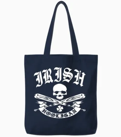 Irish Hooligan Tote Bags - Navy