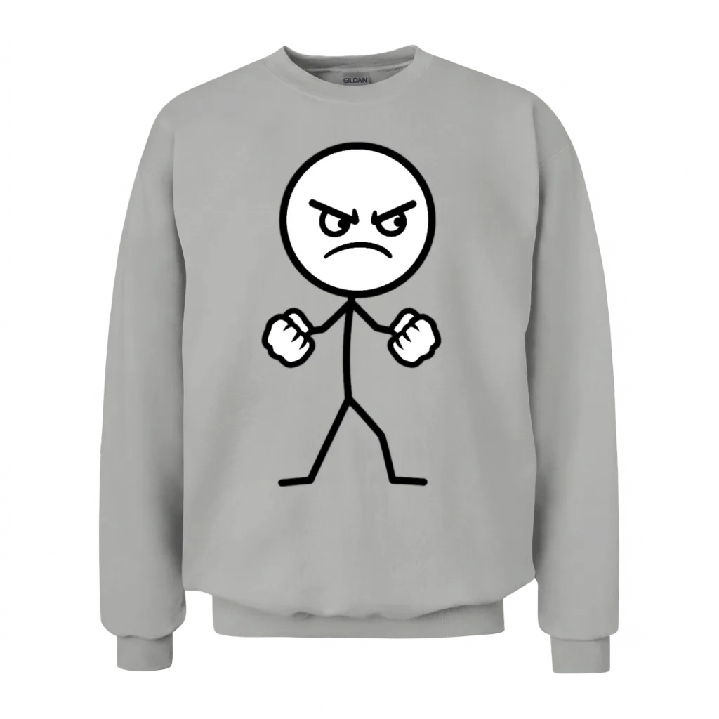 Mad Stickman Unisex Sweatshirt - Ash