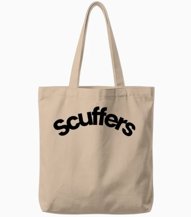 Scuffers Hoodie for Men and Women Tote Bags in Natural