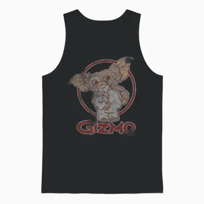Gremlins Distressed Gizmo Unisex Tank Top - Black
