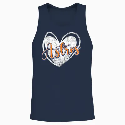 Vintage Astro Retro Style 70s 80s 90s First Name Unisex Tank Top - Navy