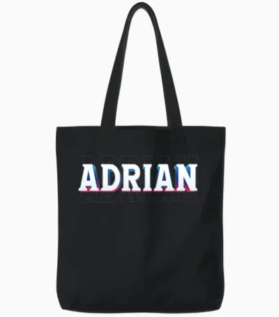 Retro - Adrian Tote Bags - Black
