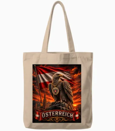 österreich Shirt Herren & Damen Trikot Austria Adler Tote Bags - Natural