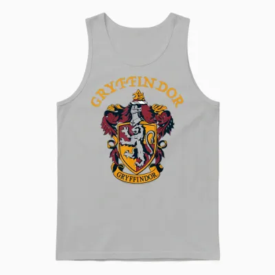 Harry Potter Gryffindor Crest T-Shirt, Blue Unisex Tank Top - Ash