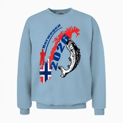 Norwegen 2026 - Angel Tour Unisex Sweatshirt - Light Blue