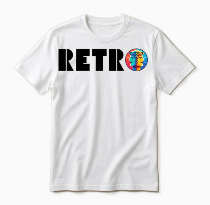 Retro Janus Unisex T-Shirt in White