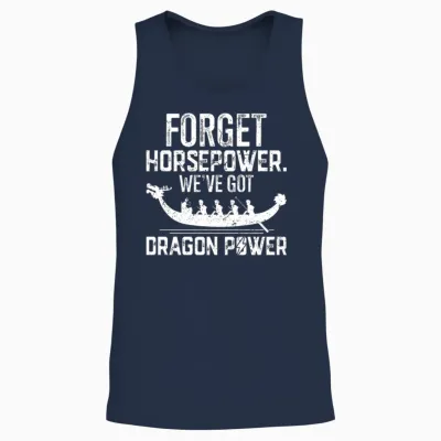 Funny Dragon Boat Racing Unisex Tank Top - Navy