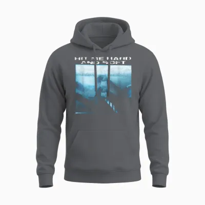 Official Billie Eilish Hit Me Hard and Soft Floating Unisex Hoodie - Charcoal