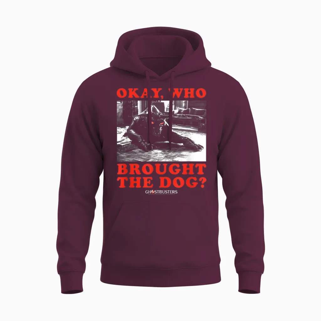 Ghostbusters Who Brought the Dog Zuul Lustiger Film Unisex Hoodie in Maroon
