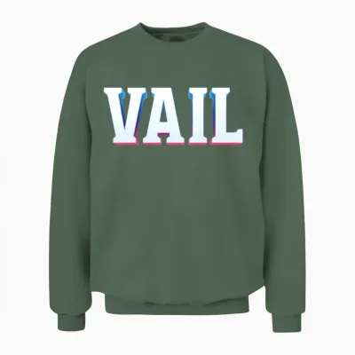 Retro - Vail Unisex Sweatshirt - Military Green