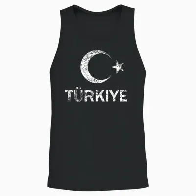 Türkische Flagge Türkiye Unisex Tank Top - Black