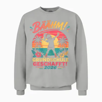 Grundschule Abschluss 2026 Mädchen Gymnasium Unisex Sweatshirt - Ash