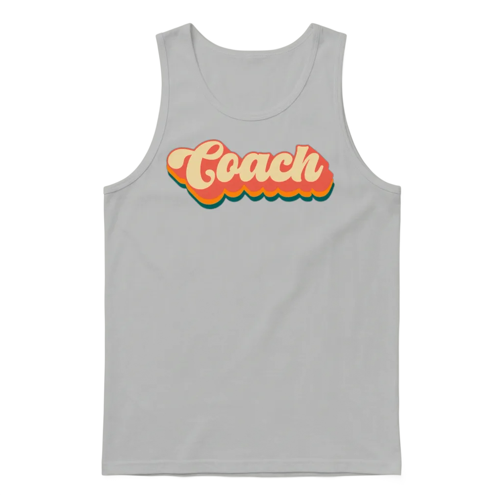 Retro Coach Unisex Tank Top - Ash