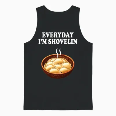 Funny Polish Pierogi Lover Unisex Tank Top - Black