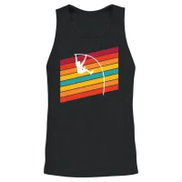 Retro Pole Vault for Pole Vault Athletes Unisex Tank Top - Black – 2
