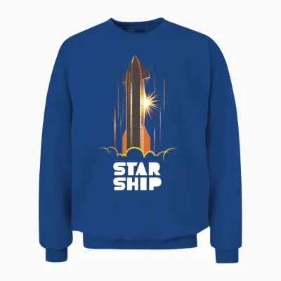 Star Ship Mars - Dark Unisex Sweatshirt - Royal