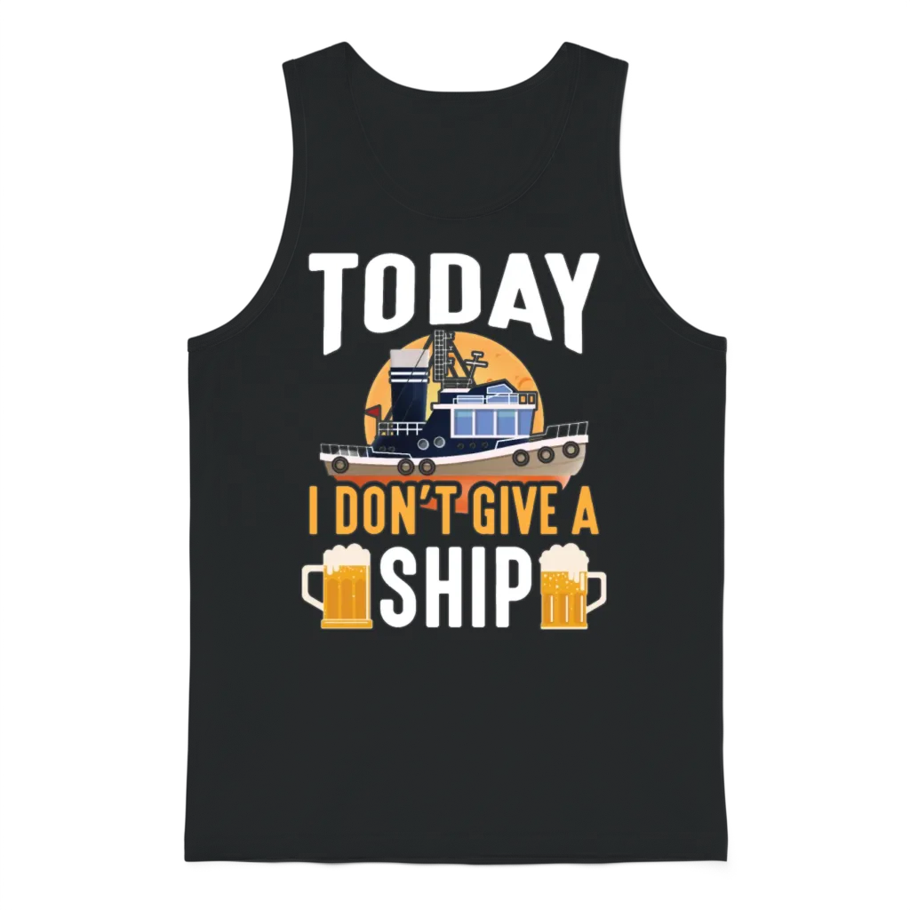 Cruise Ship Holiday Ocean Taveller Beer Drinker Unisex Tank Top - Black