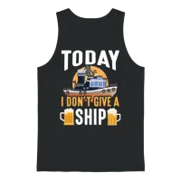 Cruise Ship Holiday Ocean Taveller Beer Drinker Unisex Tank Top - Black – 1