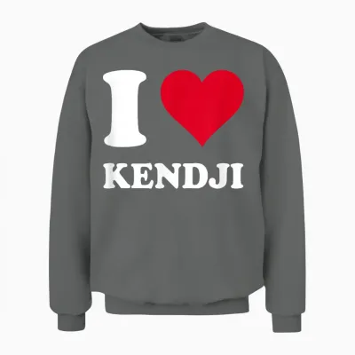 Red Heart I Love Kendji T-Shirt, Black, S Unisex Sweatshirt - Graphite Heather