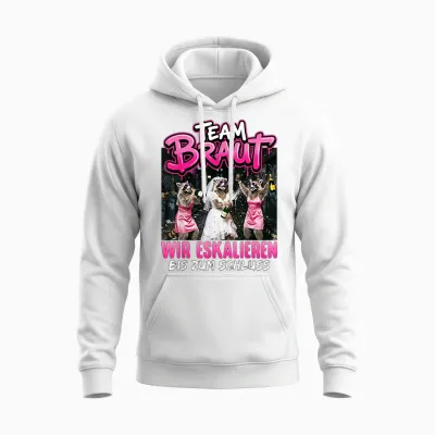Jga Frauen T-Shirt Junggesellenabschied Frauen Polterabend Unisex Hoodie - White