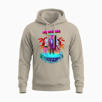 Fire Mami Retro Unisex Hoodie - Sand