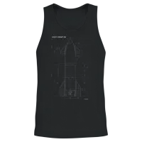 Spacex Starship Sn8 Blueprint Unisex Tank Top - Black – 2